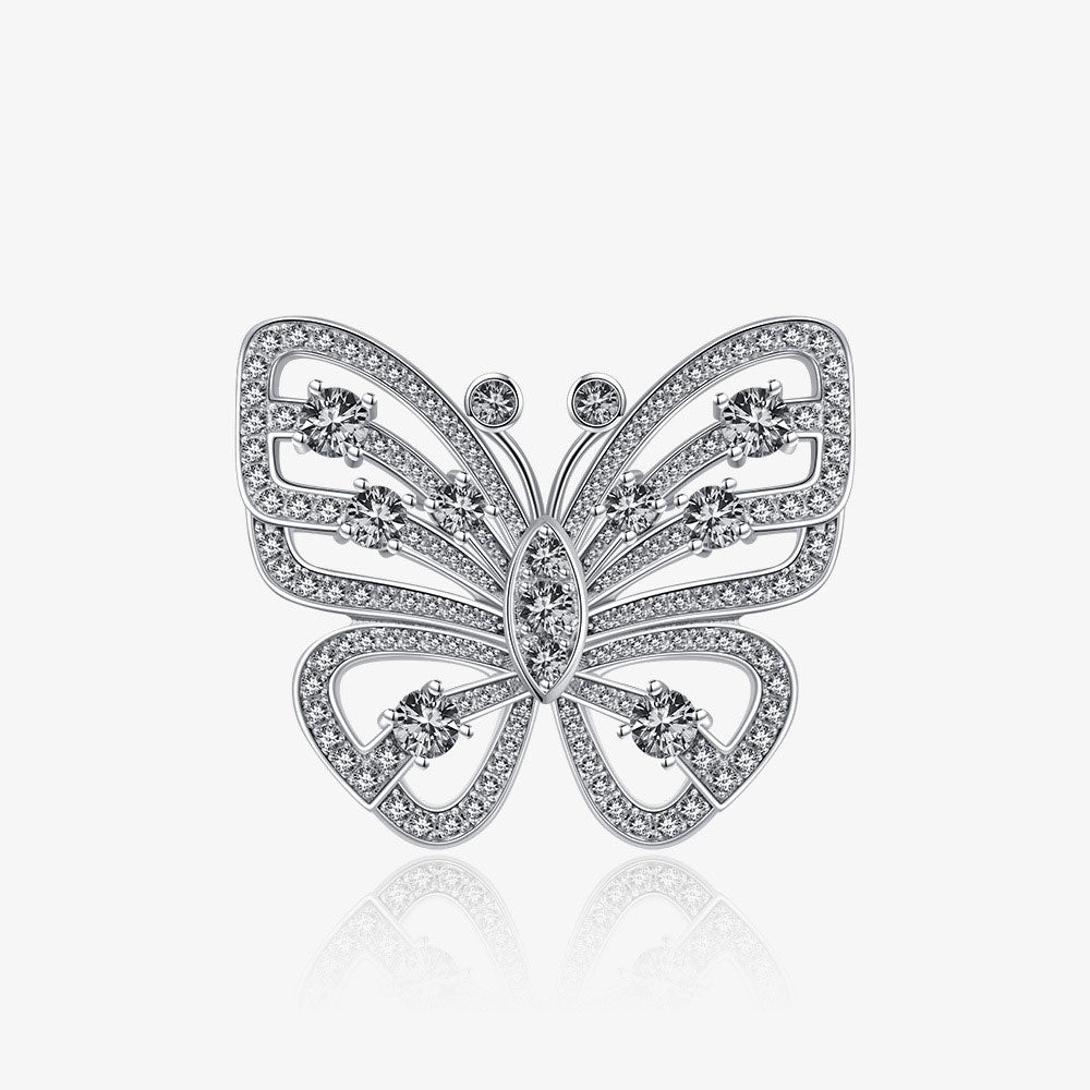 Stunning Hallow Butterfly Sterling Silver Ring