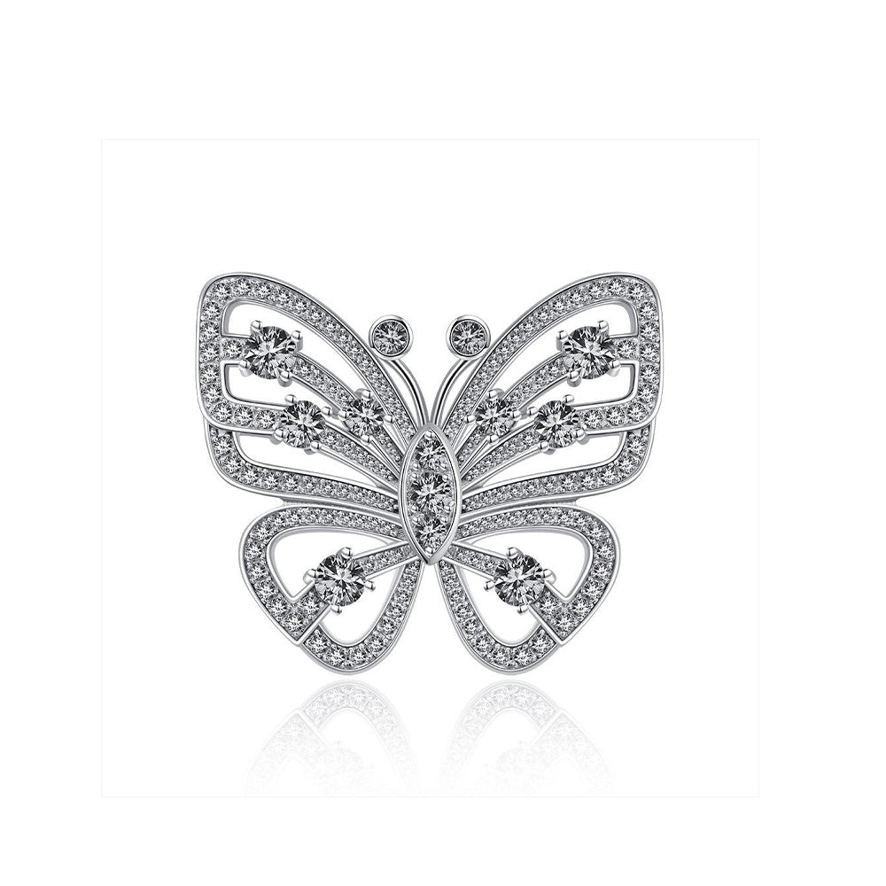 Stunning Hallow Butterfly Sterling Silver Ring
