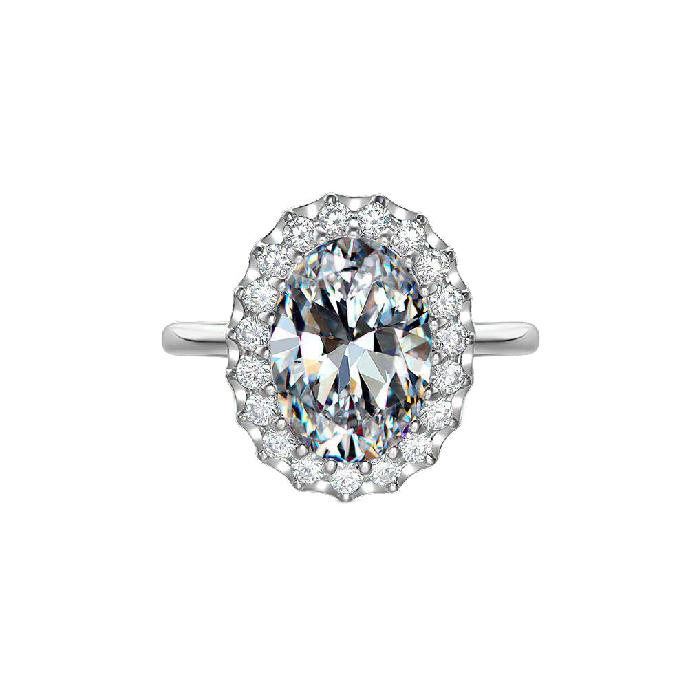 Oval Fashion Sterling Silver Ring