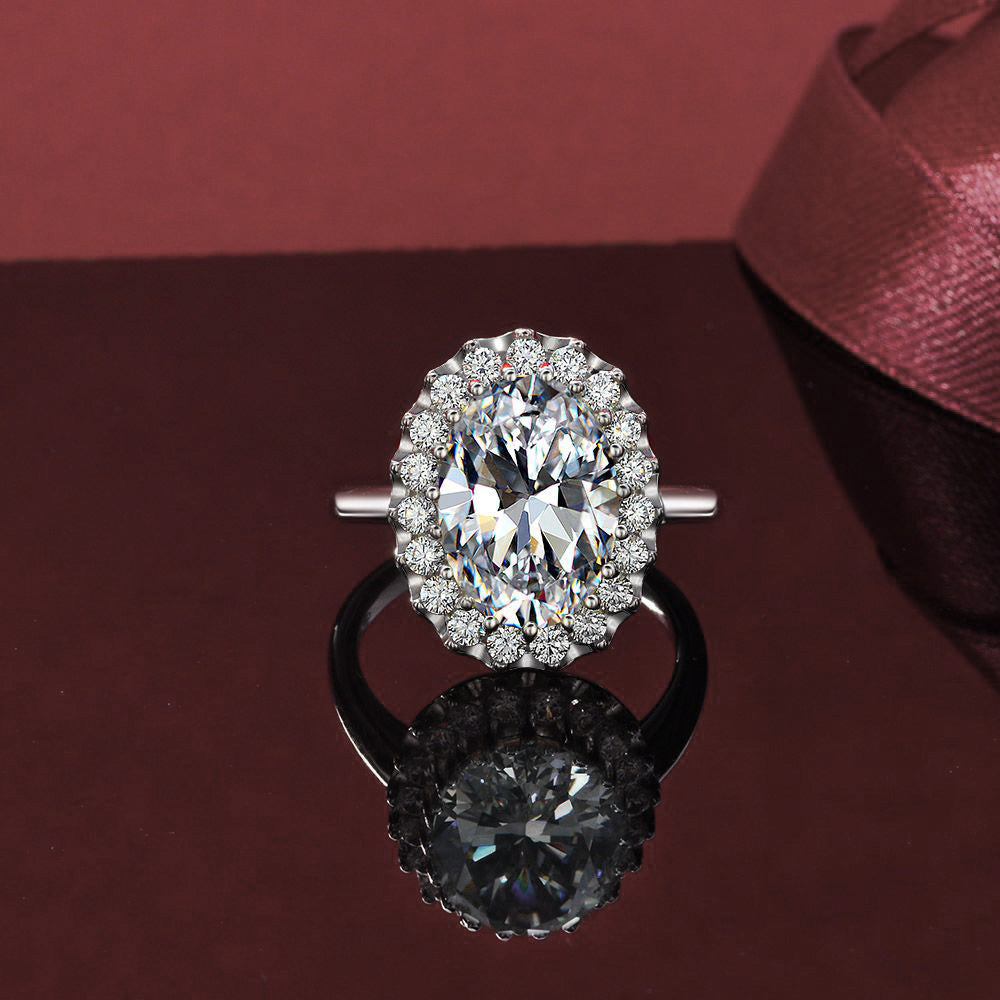 Oval Fashion Sterling Silver Ring