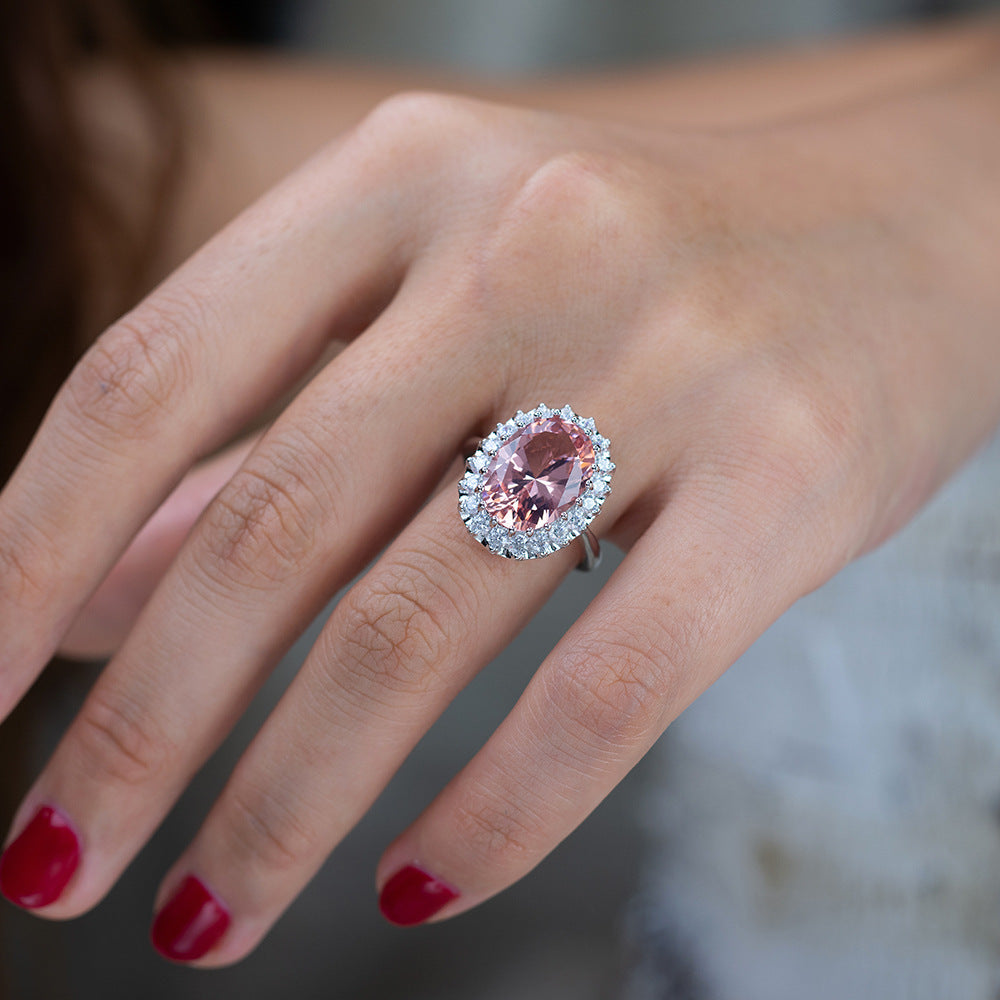 Oval Fashion Sterling Silver Ring