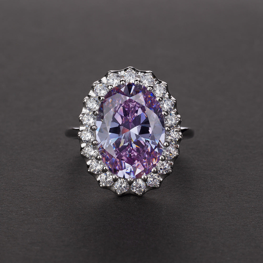 Oval Fashion Sterling Silver Ring