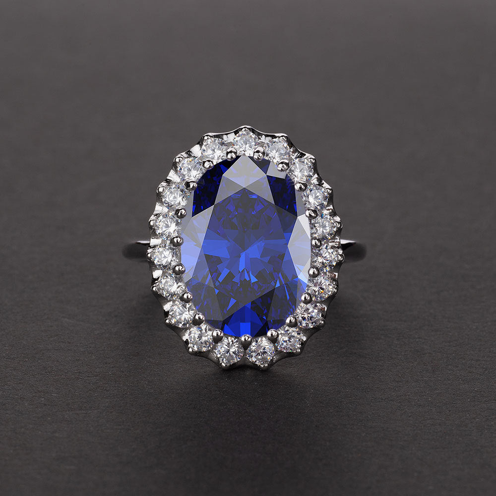 Oval Fashion Sterling Silver Ring