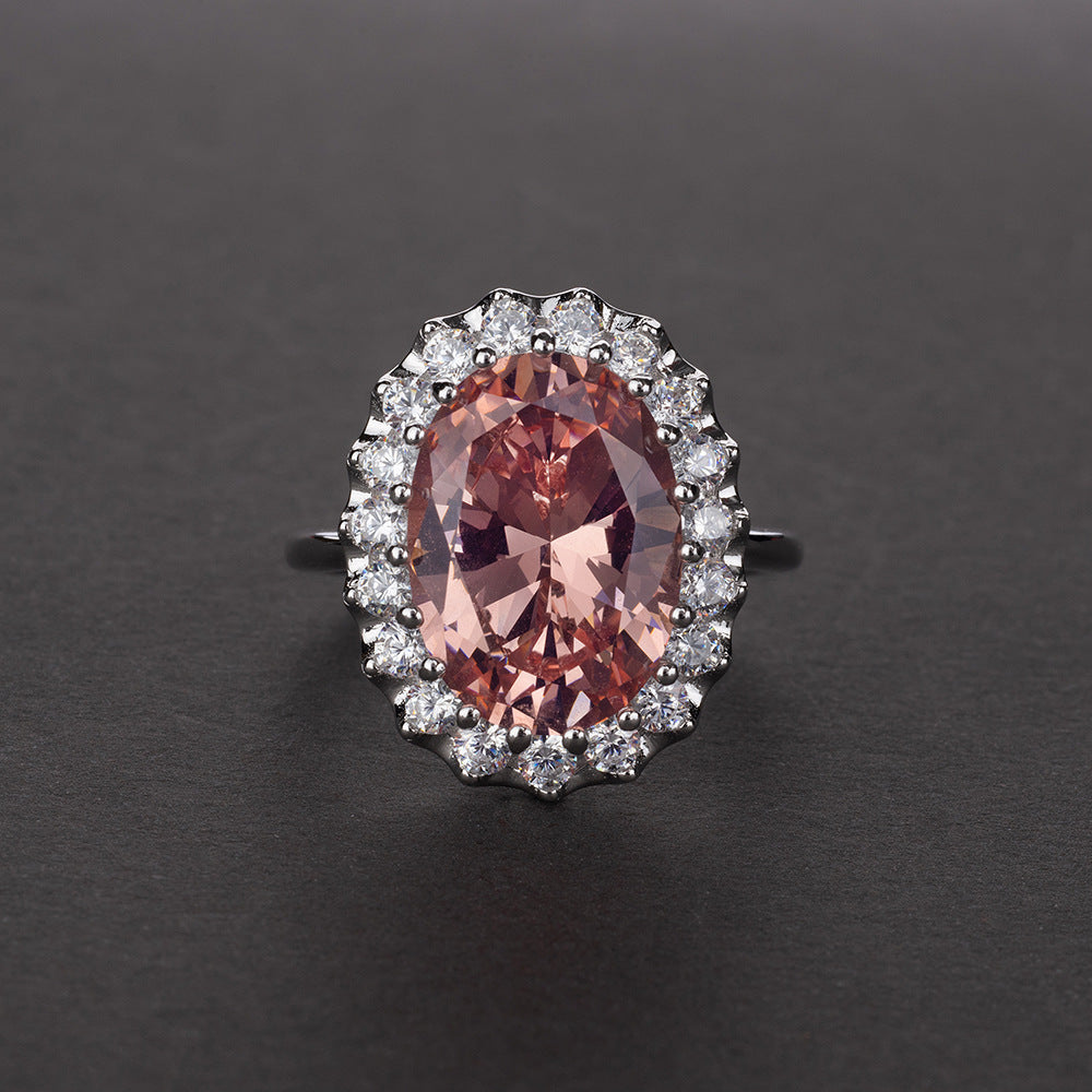 Oval Fashion Sterling Silver Ring