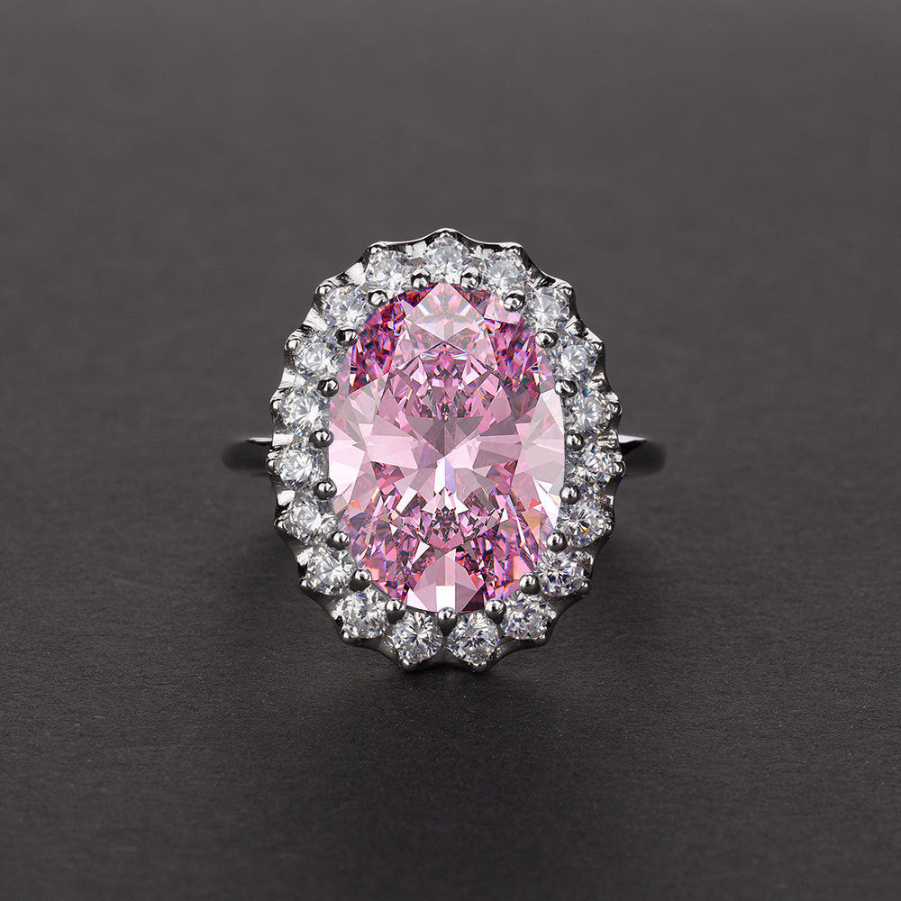 Oval Fashion Sterling Silver Ring