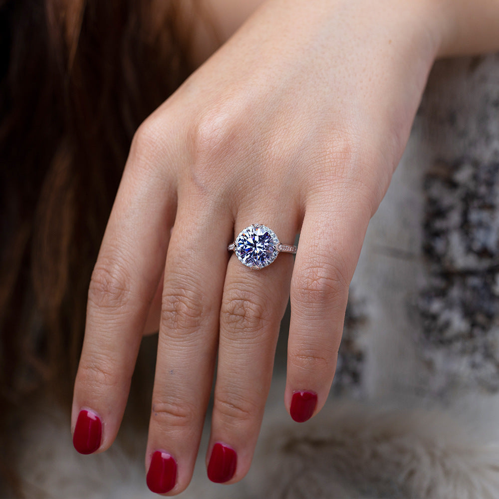 Sterling Silver Four Prong Ring