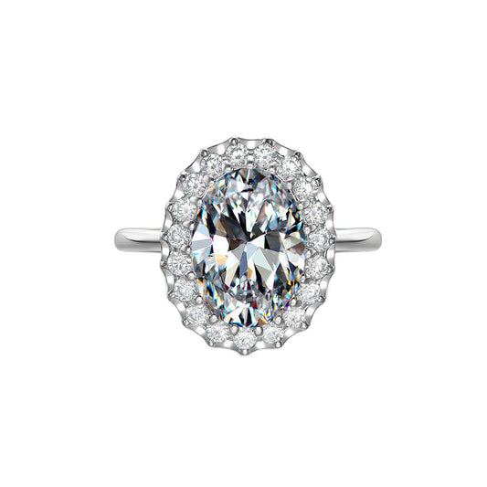 Oval Fashion Sterling Silver Ring