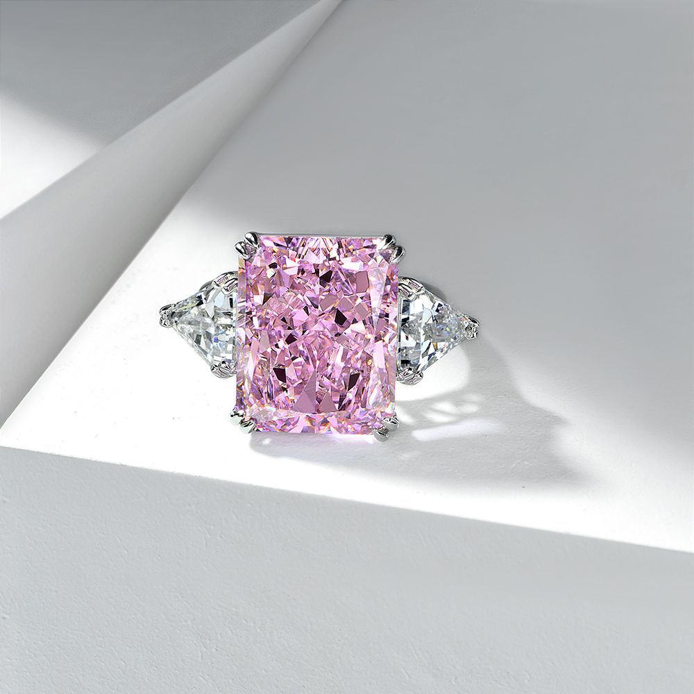 Princess Cut Gemstone Sterling Silver Ring